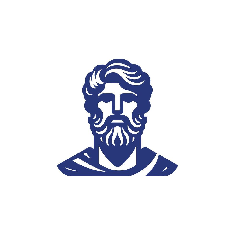 Strong hades god logo vector