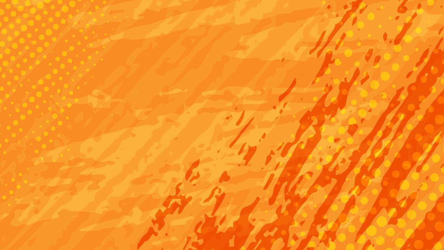 Orange color abstract grunge texture background. vector
