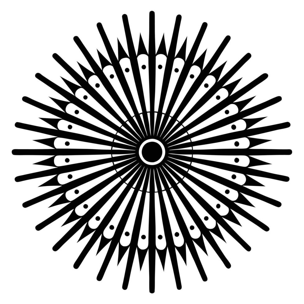 Fireworks Forming Concentric Circles with Radiant Colors vector