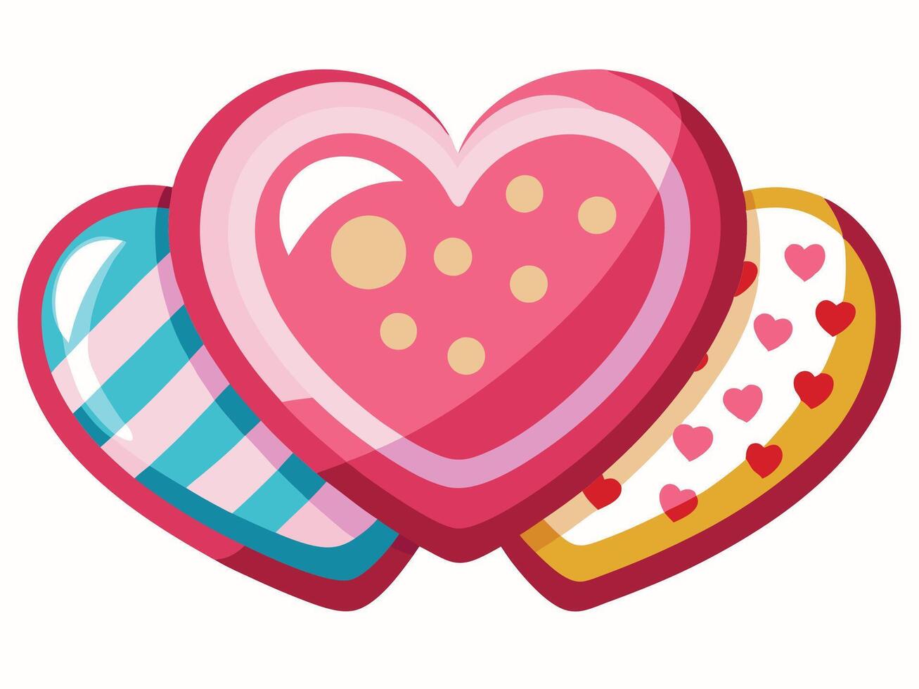 Valentine's Day Romantic Couple Black Silhouette on White Background vector