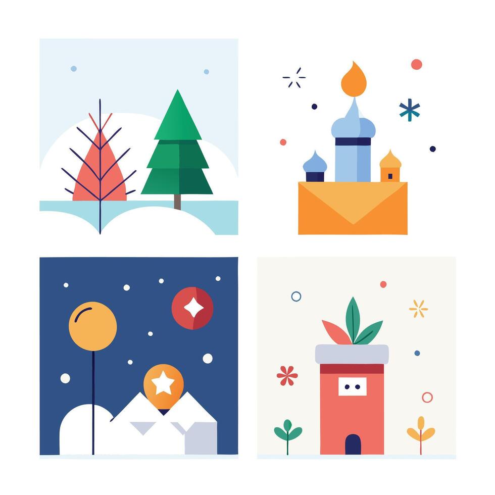 Elegant New Year Candle Illustration vector