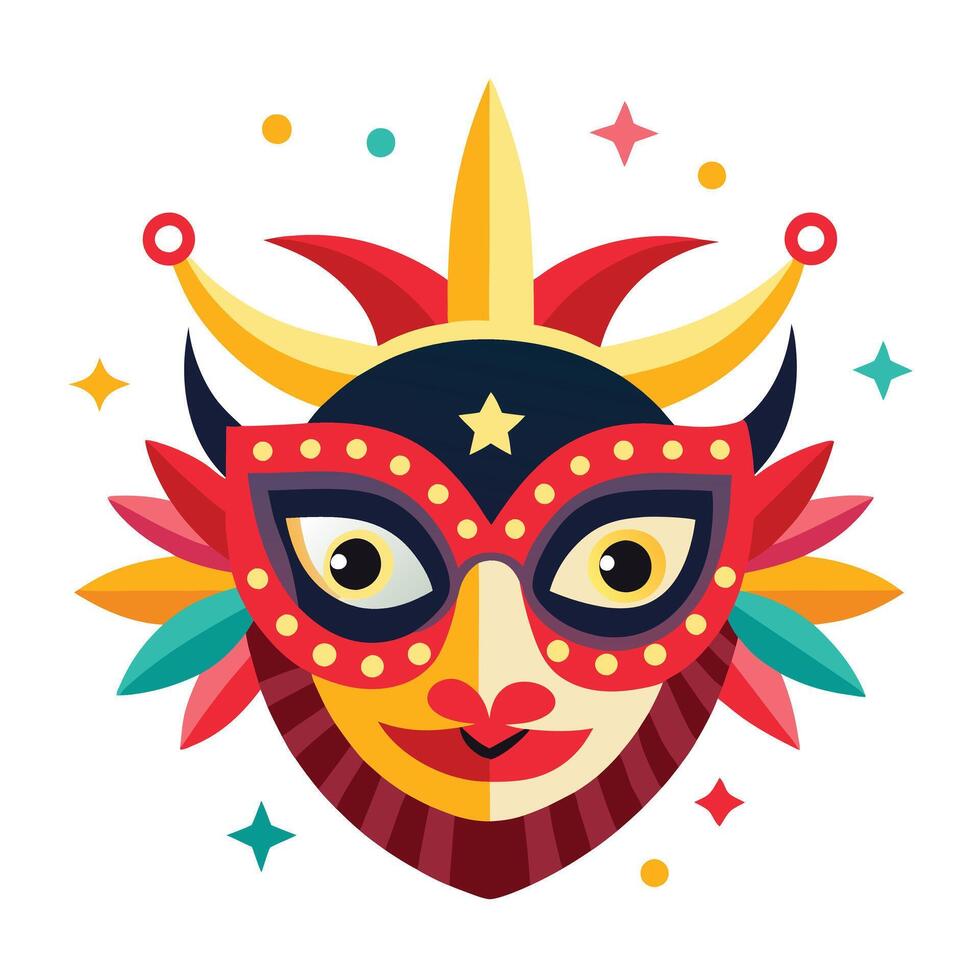 New Year's Eve Celebration Mask vector