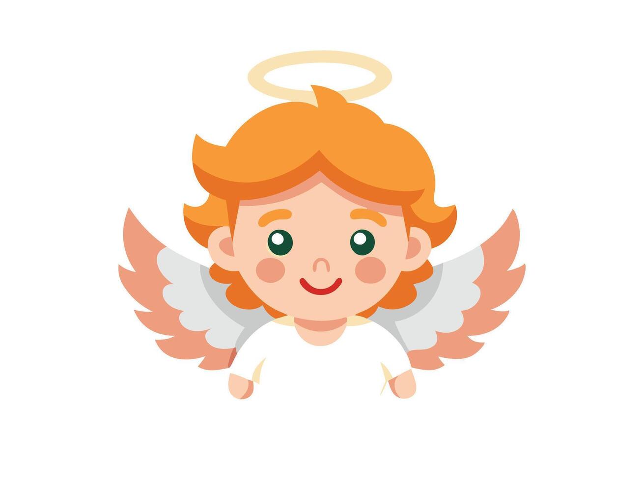 Cupid Wings with Halo Valentines Style vector