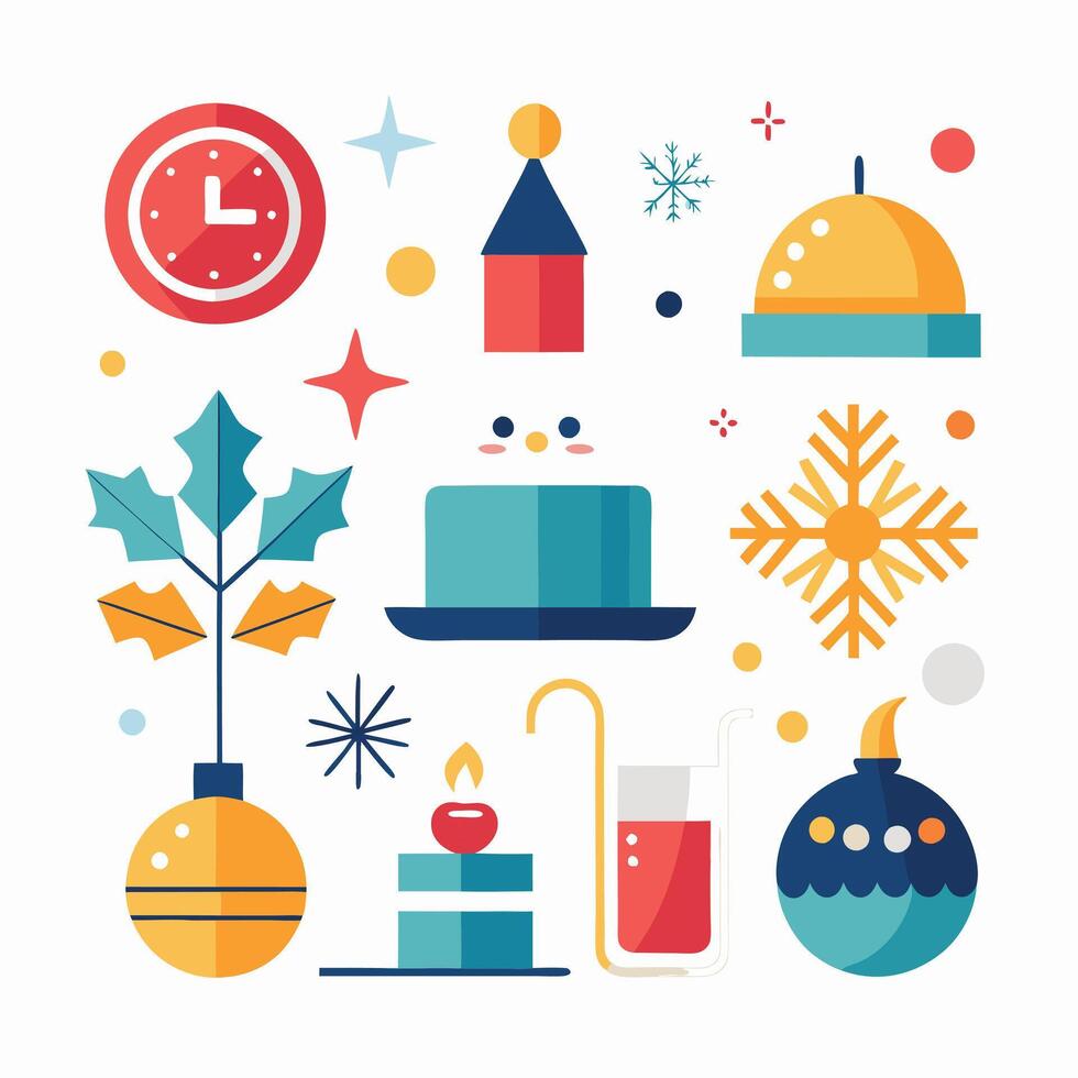 Festive Paper Lanterns for New Year vector