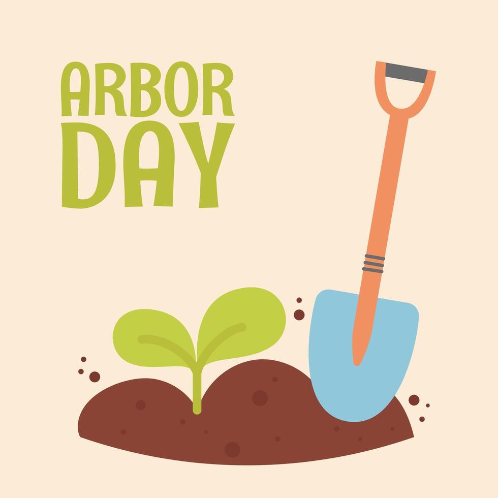 Arbor Day background hand drawn vector