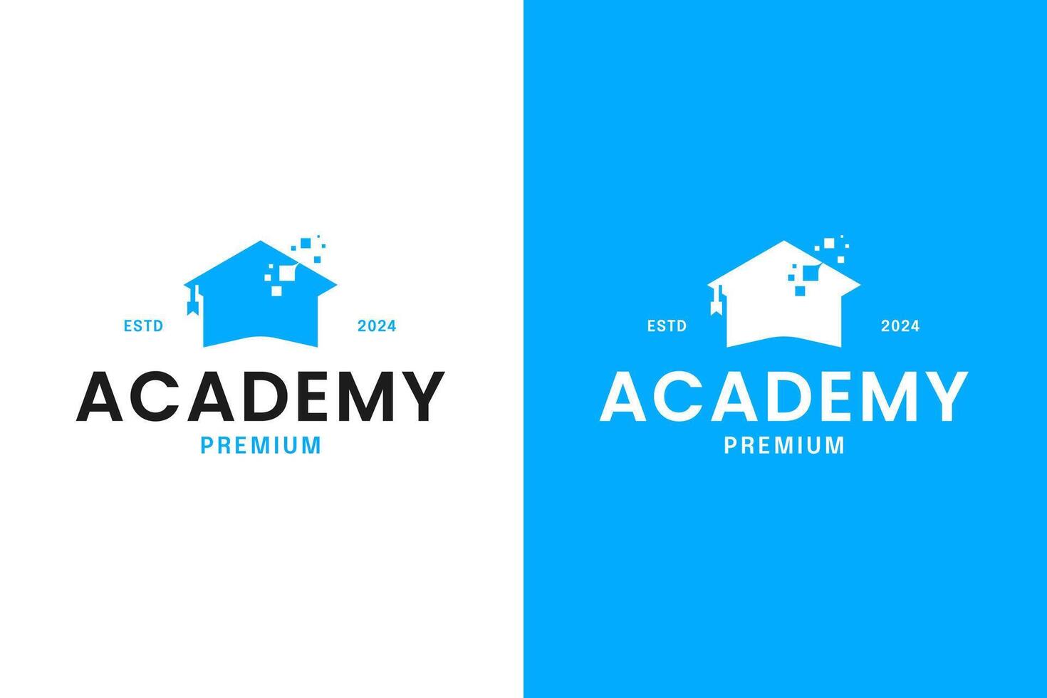 Data academy logo design concept template illustration vector