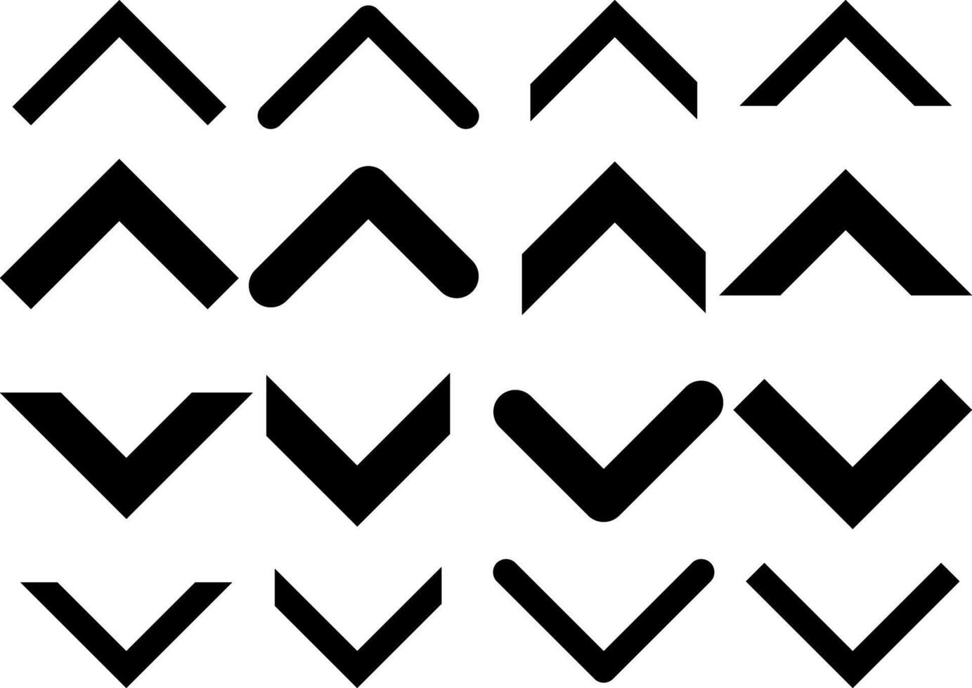 Swipe up and down icon set. Scroll button symbol. down sign vector