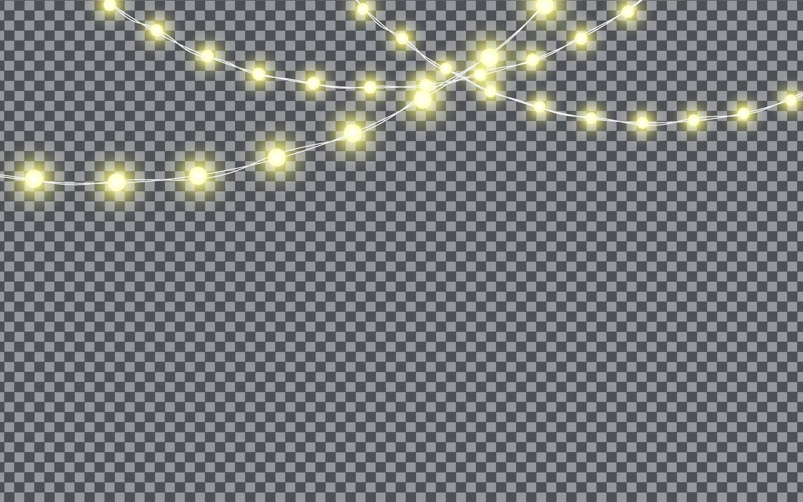 Festive Christmas lights. Decoration element for postcards, invitations, backgrounds, business cards vector
