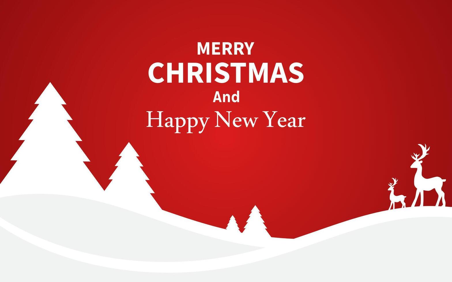 Christmas and New Year holiday background or banner. vector