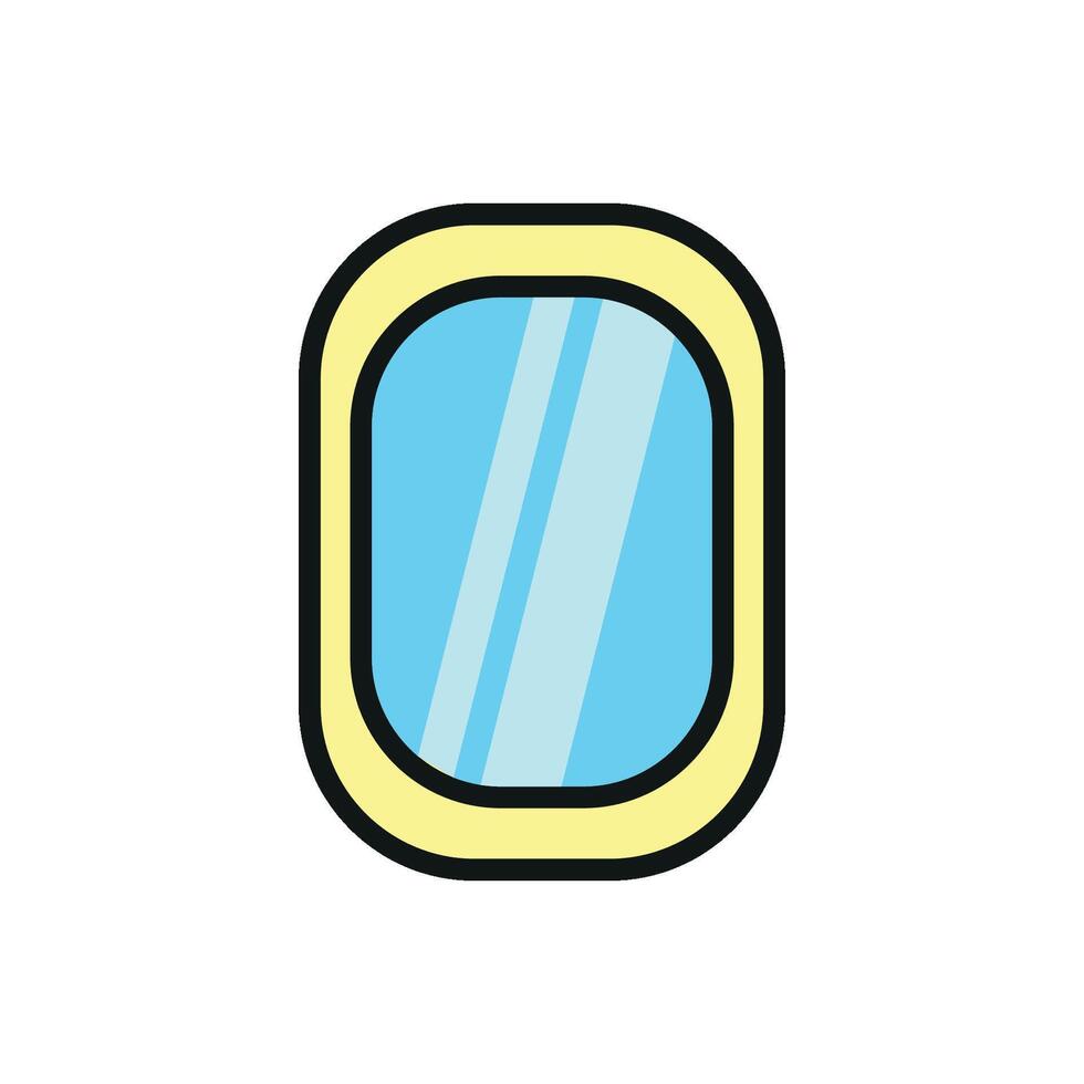Mirror icon design showcasing a simple and modern concept graphic vector