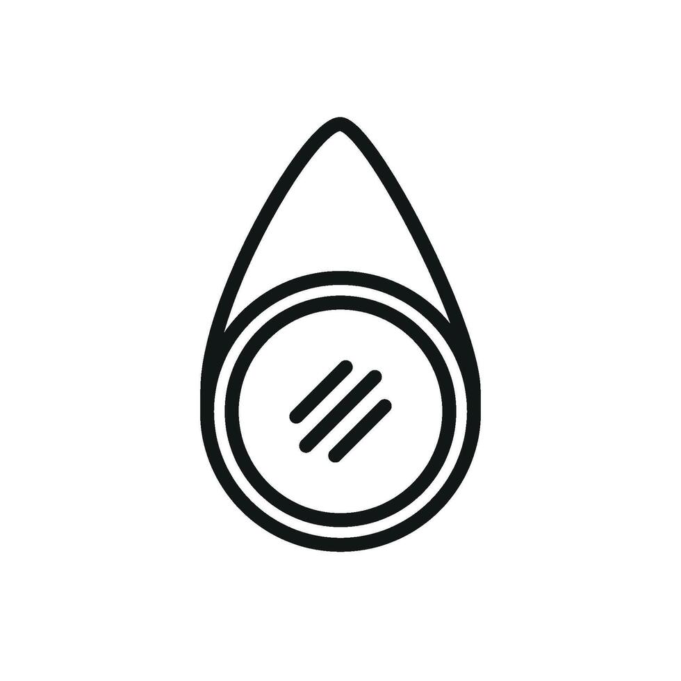 Modern graphic portraying a simple mirror icon design concept vector