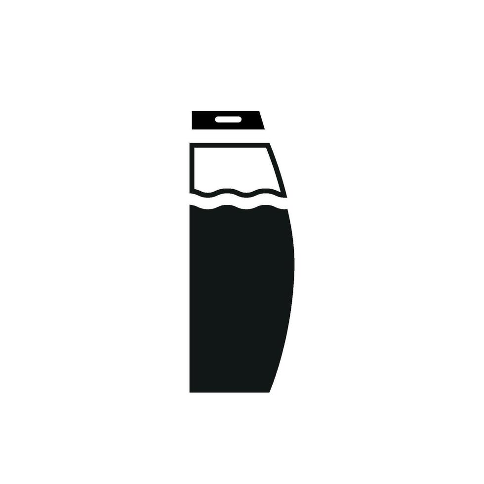 Modern concept graphic featuring a shampoo icon design in simplicity vector