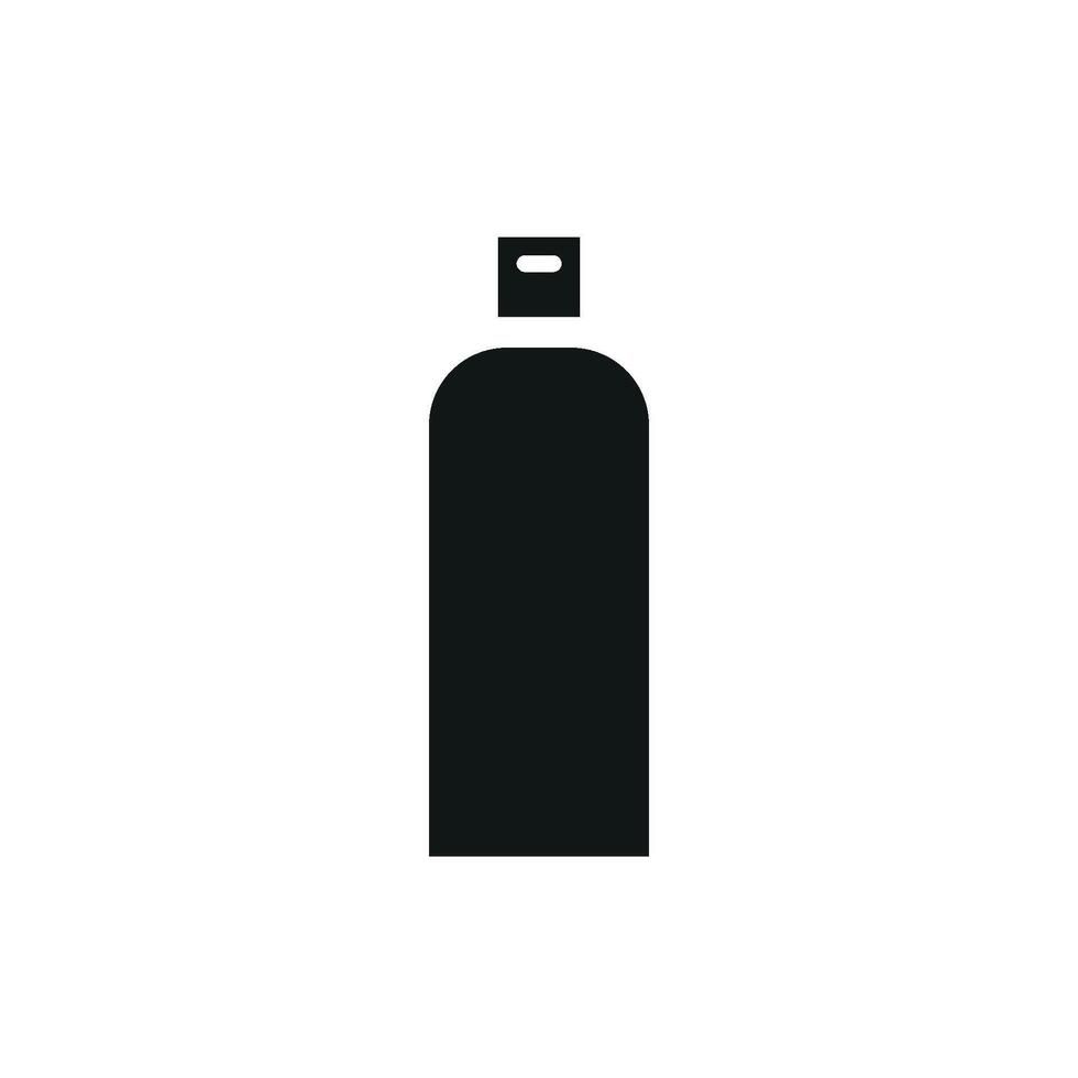Shampoo concept highlighted through a simple and modern icon design graphic vector