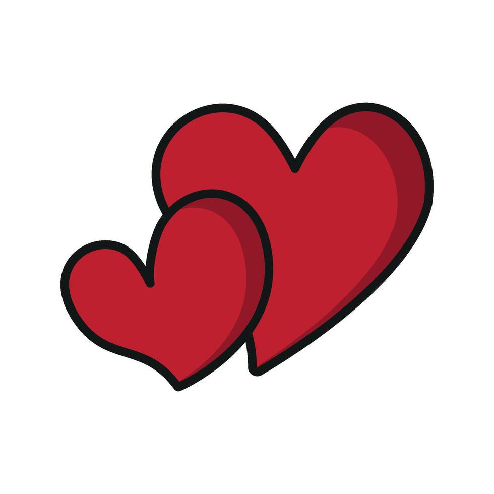 Love sign shape heart graphic reflects a minimalist design with a modern touch vector