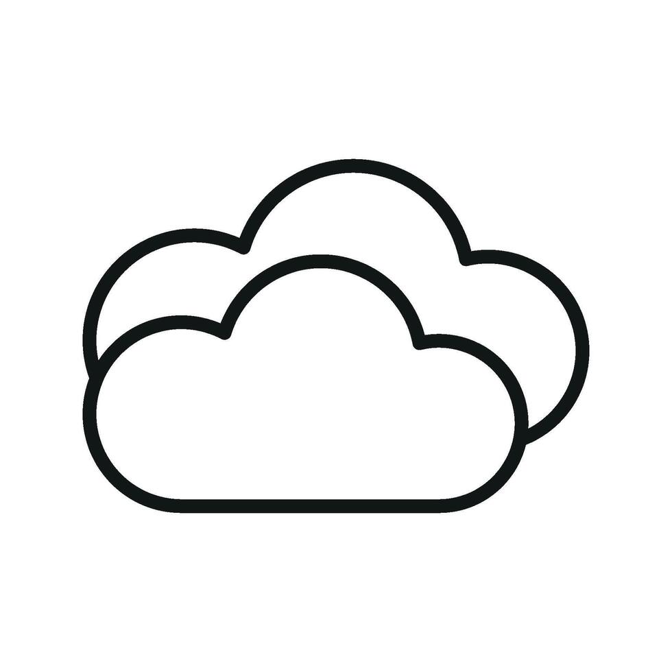 Cloudy weather design blends simplicity and functionality within a modern sport graphic concept vector