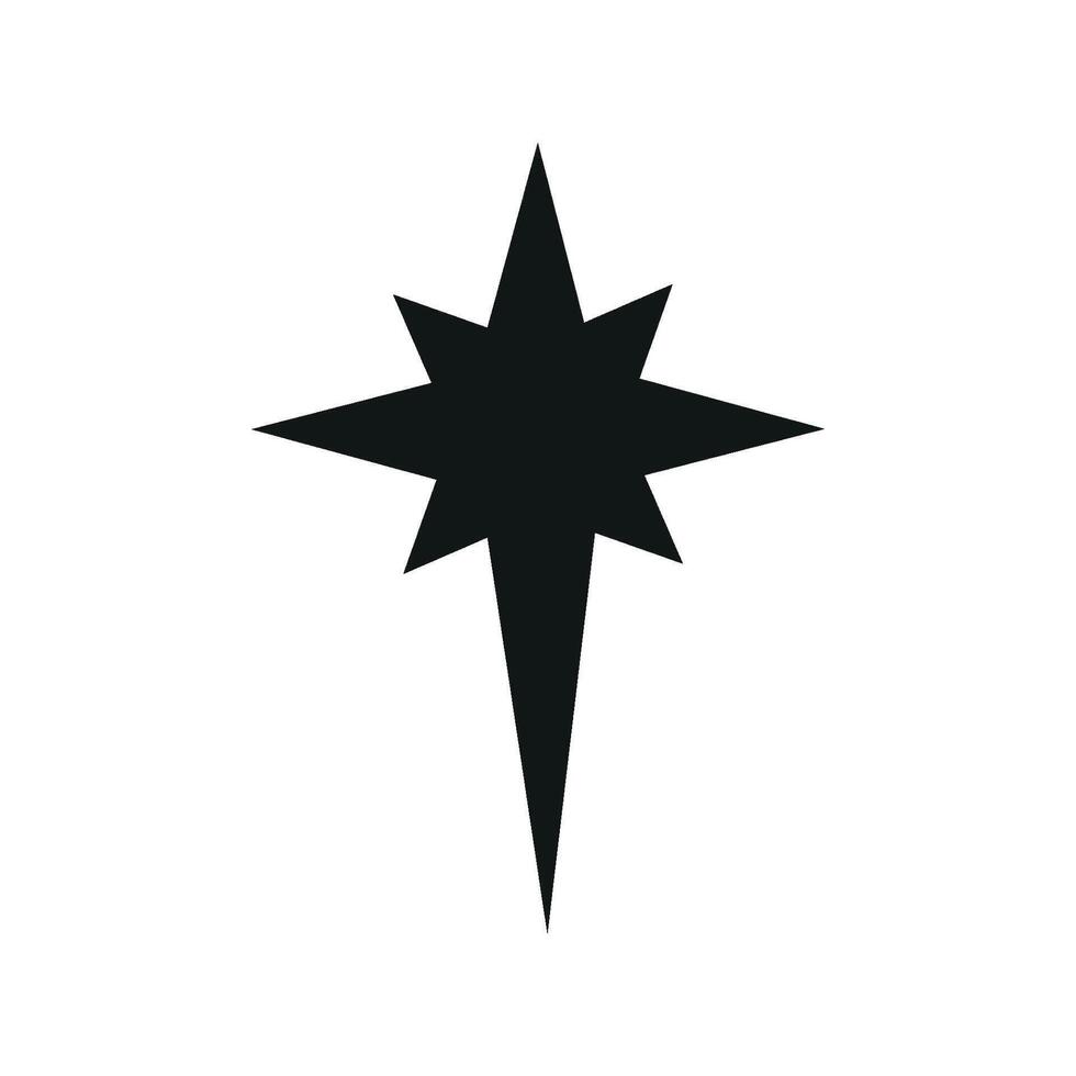 Bethlehem star design showcasing a simple and modern Christmas concept graphic vector