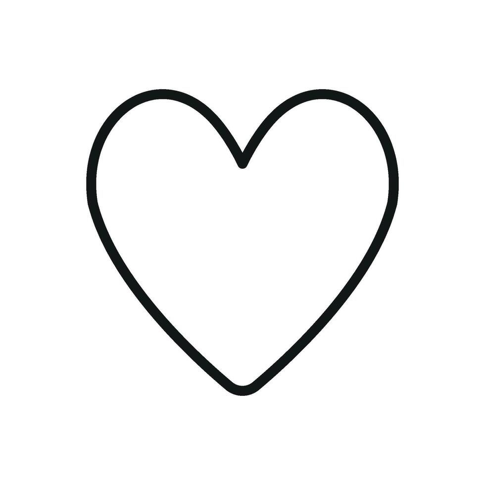 Love sign shape heart design integrates a clean and elegant graphic approach vector
