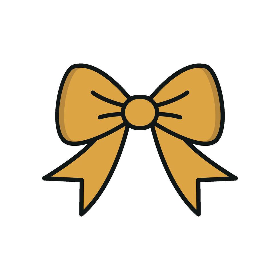 Bow design for Christmas in a simple modern concept graphic vector