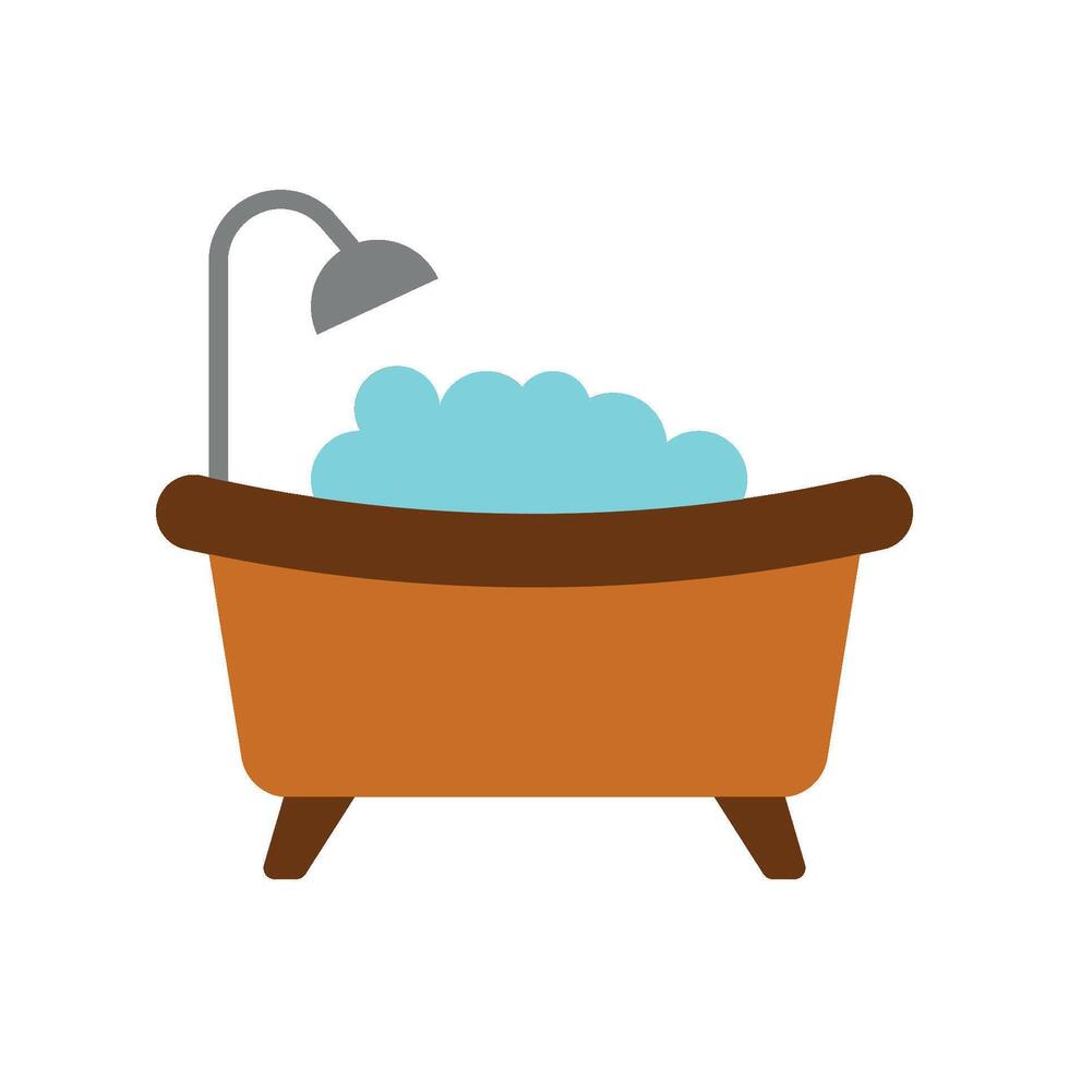 Bathtub icon design showcasing a simple and modern concept graphic vector
