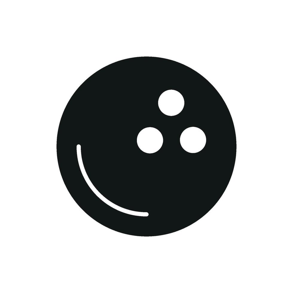 Bowling ball icon blends simplicity and functionality within a modern sport graphic design vector