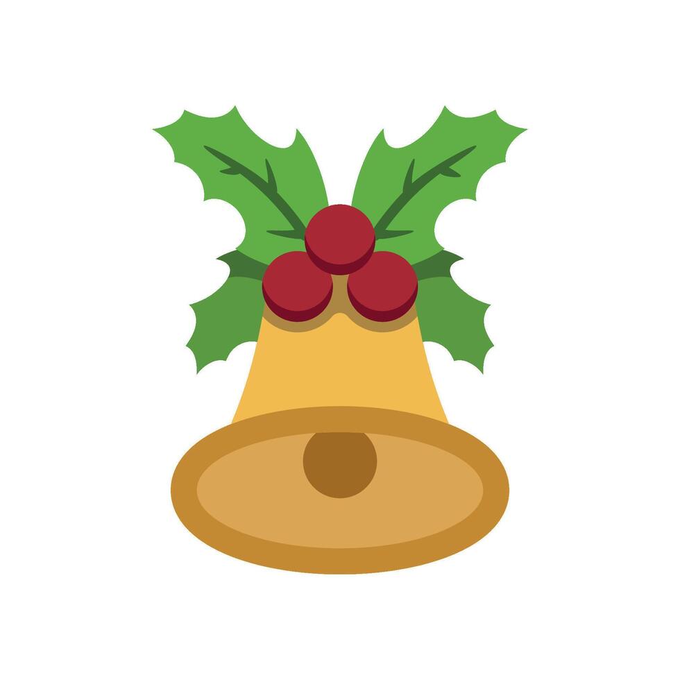Bell concept showing a modern and simple Christmas design graphic vector
