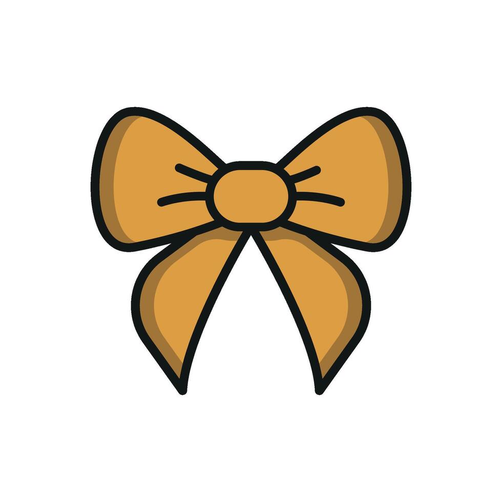 Graphic with a simple and modern concept featuring a Christmas bow design vector
