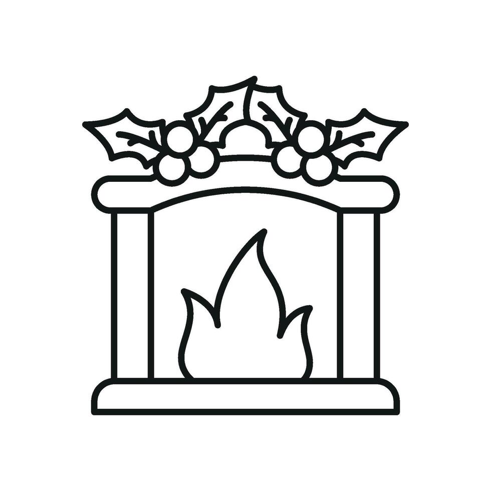 Simple graphic emphasizing a modern chimney design concept vector