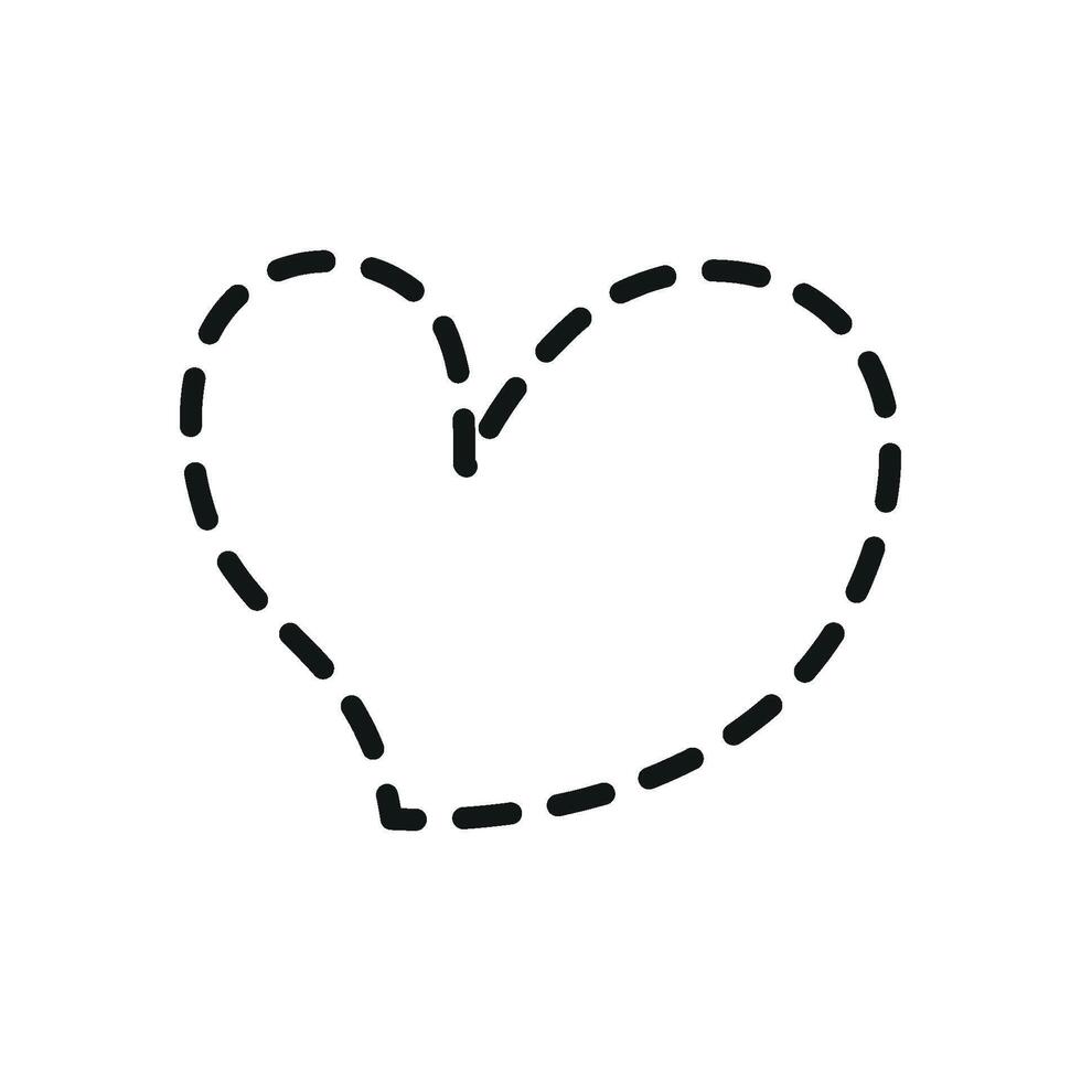 Love sign shape heart icon showcases a modern and functional Valentine graphic theme vector