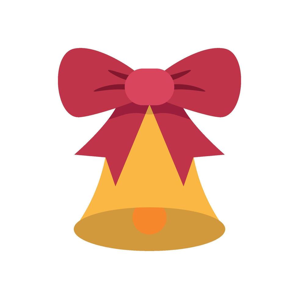 Modern concept graphic featuring a Christmas bell design in simplicity vector