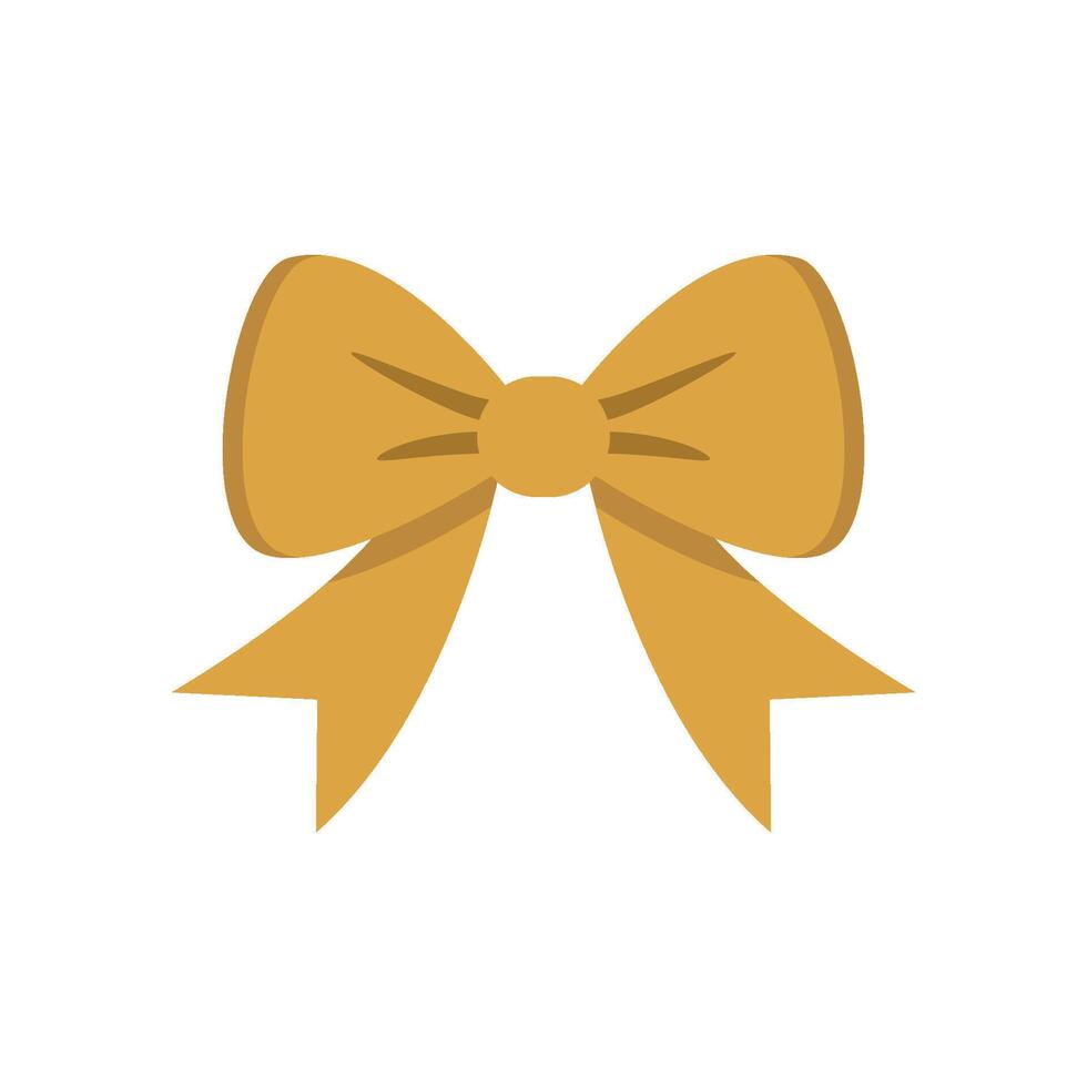 Modern concept graphic illustrating a Christmas bow design with simplicity vector