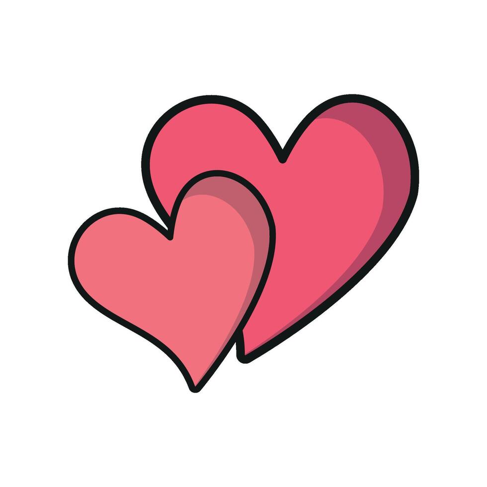 Love heart icon reflects simplicity and sophistication in a Valentine graphic vector