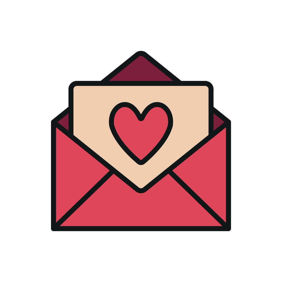 Valentine card graphic highlights a clean and elegant Valentine-inspired concept vector
