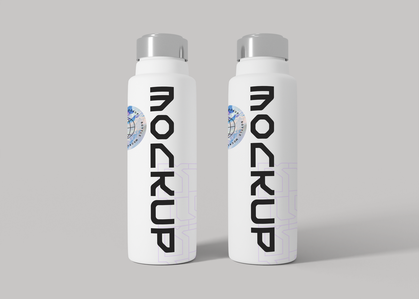 Customizable Water Bottle Mockup psd