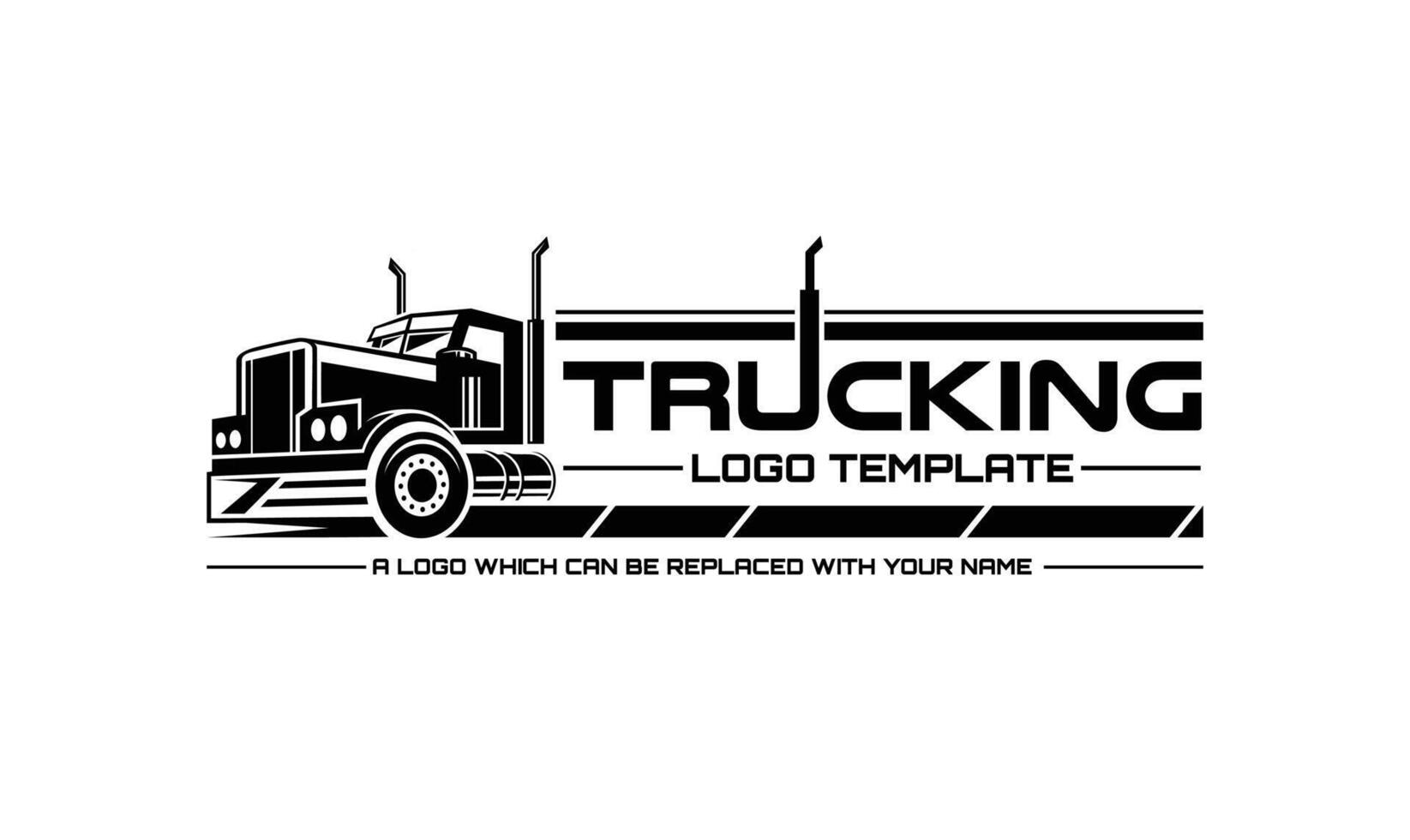 Trucking logo template. vector