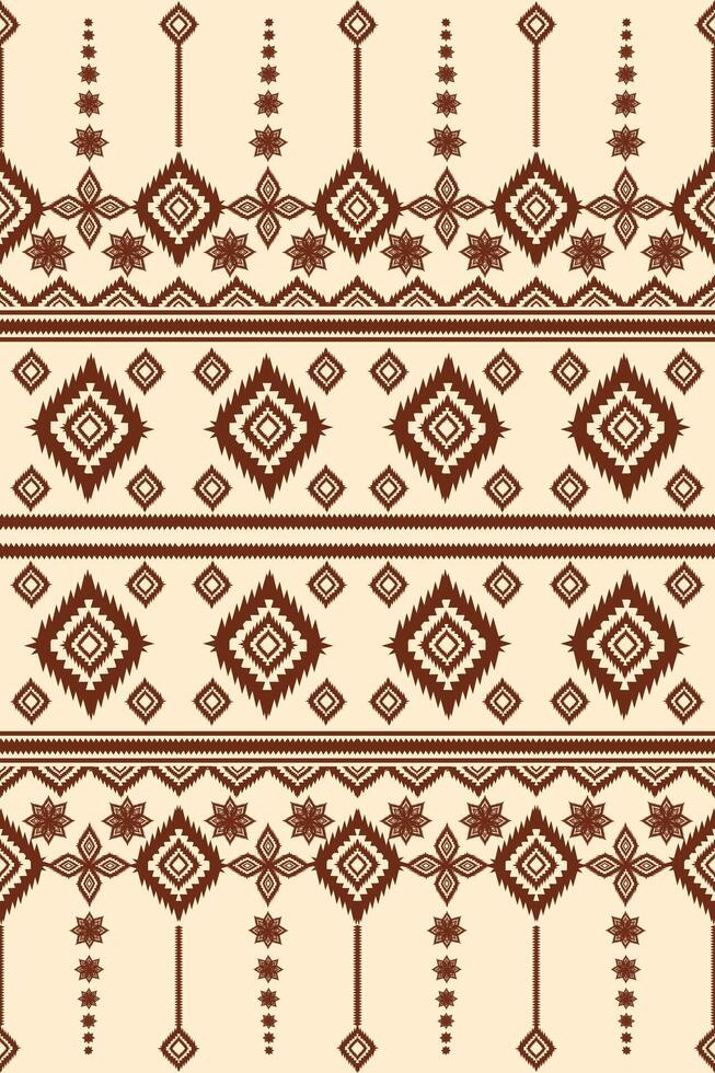 Retro Geometric Abstract ethnic pattern art. vector