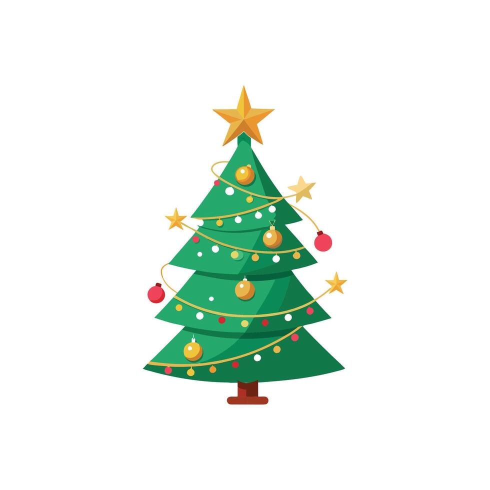 Evergreen Traditions Celebrating with the Christmas Tree vector