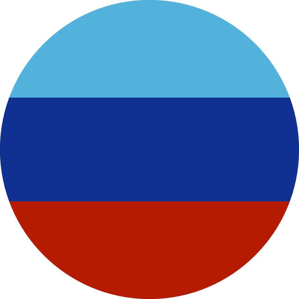 round Luhansk Peoples flag illustrator national vector