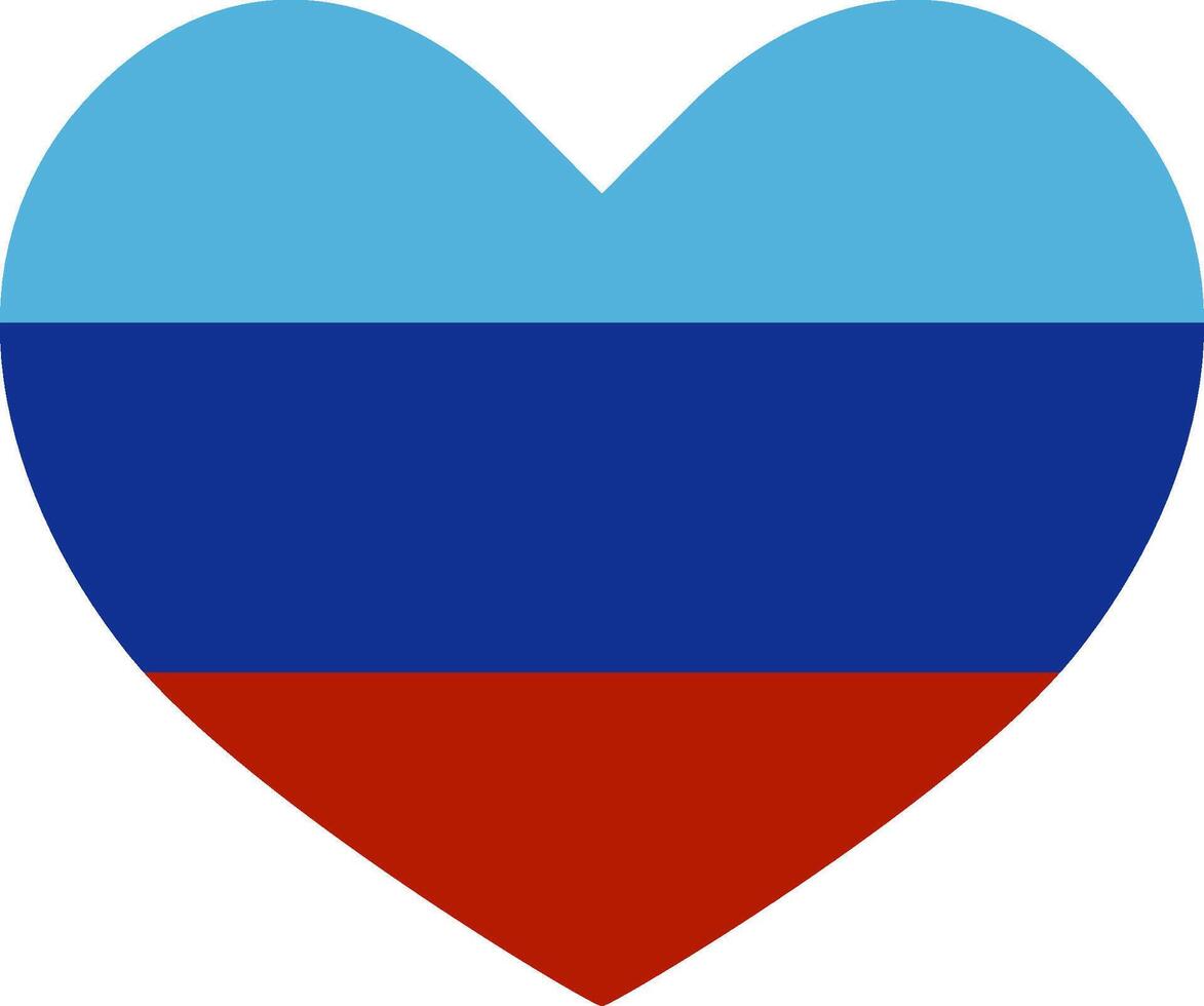 heart shaped icon Luhansk Peoples flag illustrator national vector