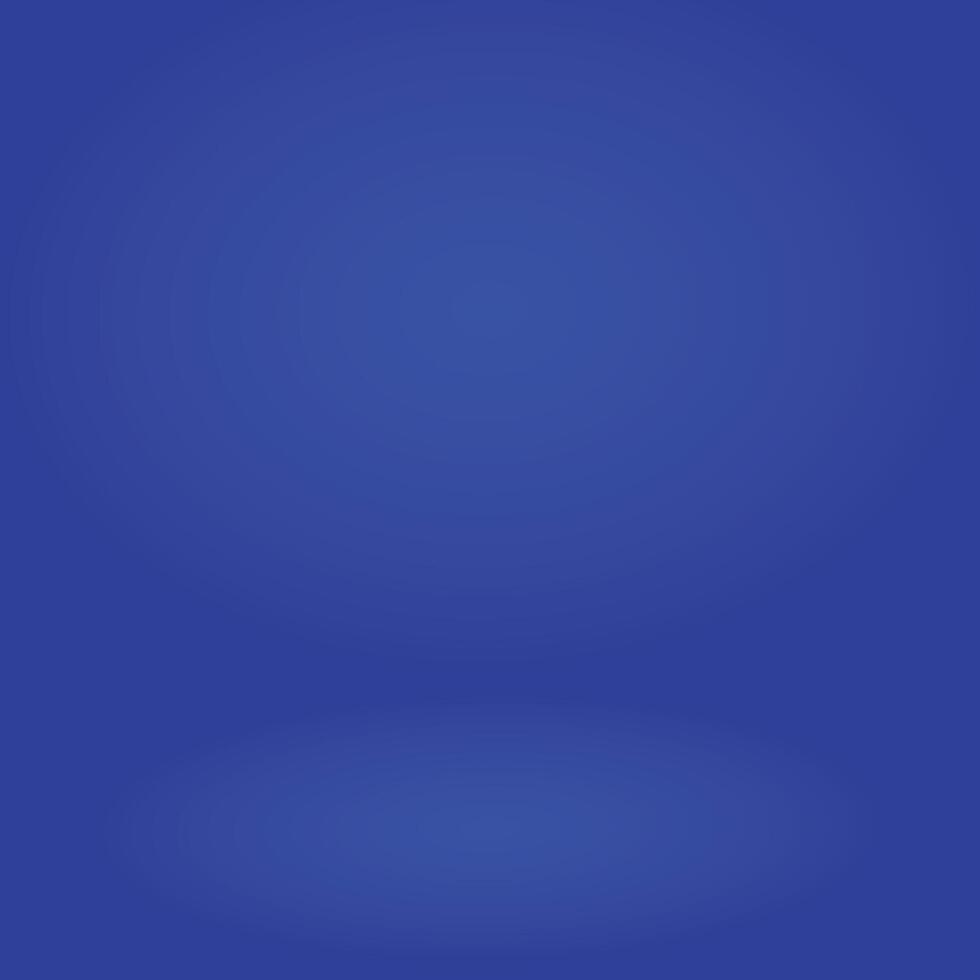 Blue gradient wall and empty studio room background . vector