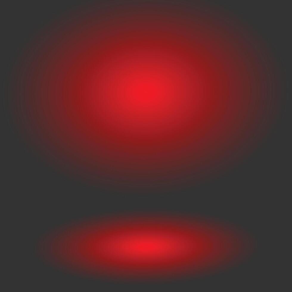Black and red gradient wall and empty studio room background vector