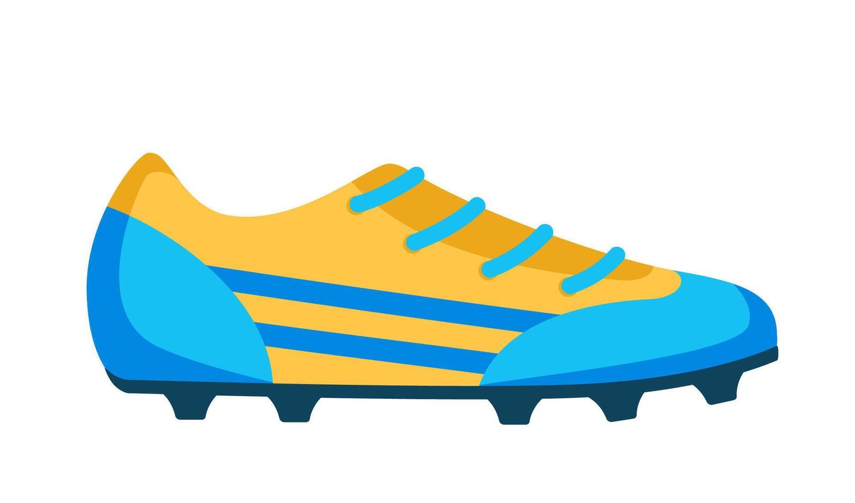 Soccer cleats. Soccer boots for player. Part of association football uniform. illustration. vector