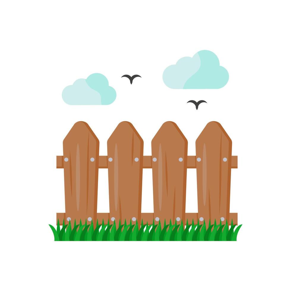 Fence Flat Icon, illustration vector