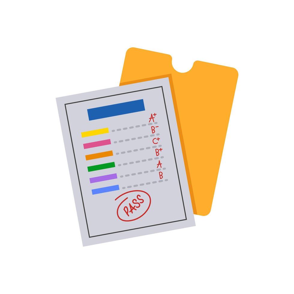 Report Card, Kindergarten illustration vector