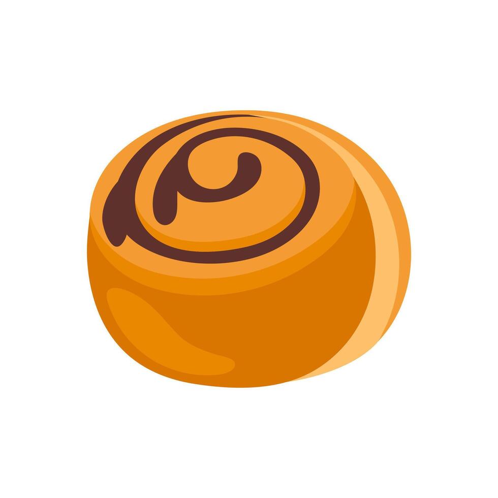 Cinnamon Roll, Sweets Illustration vector