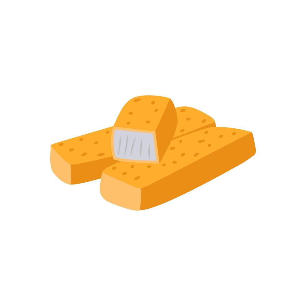 Fish Fingers, Seafood Illustration vector