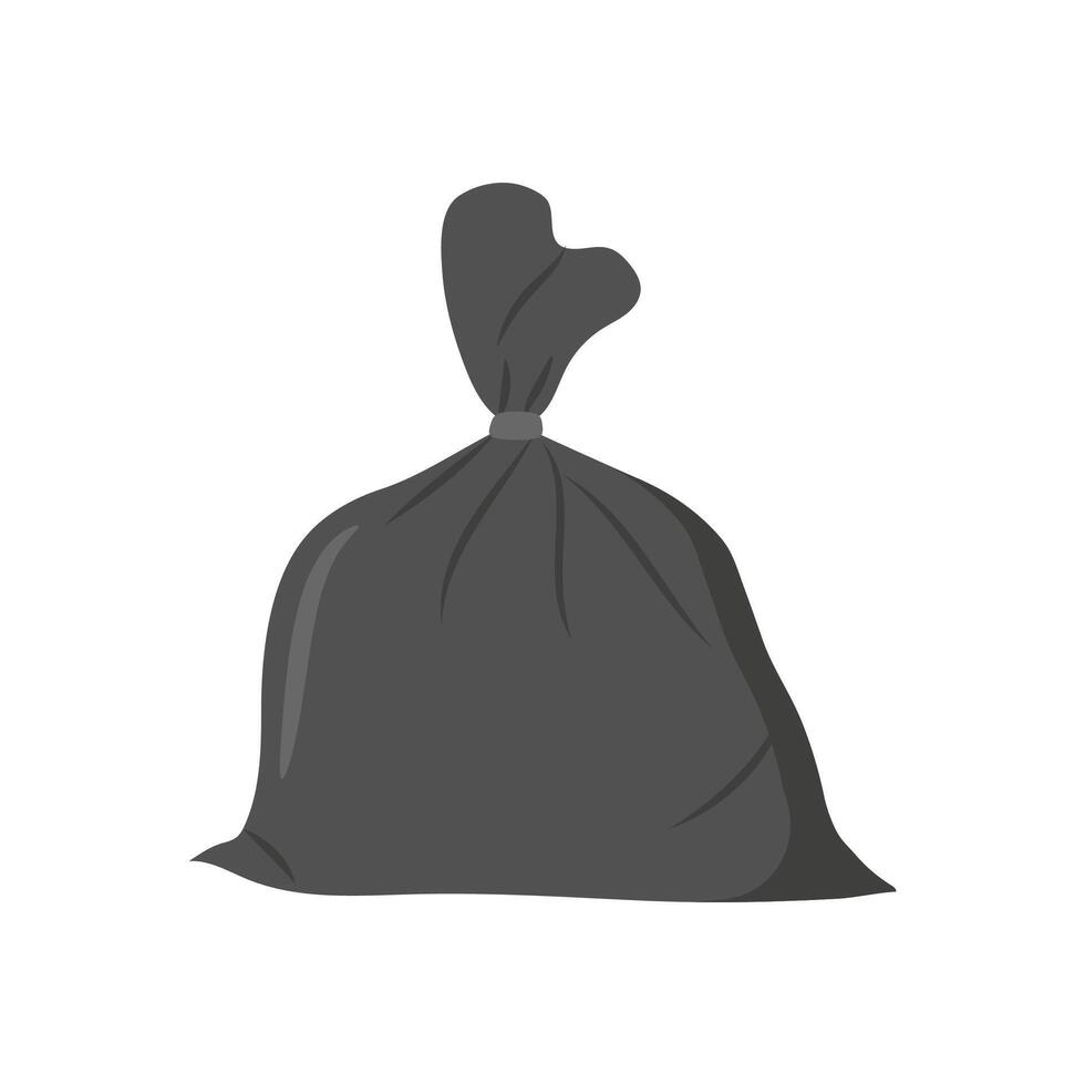 Garbage Bag Flat Icon, illustration vector