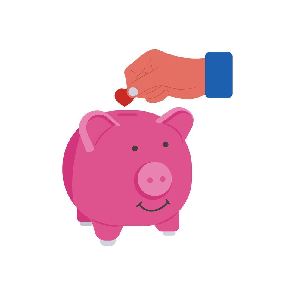 Charity Saving Illustration vector