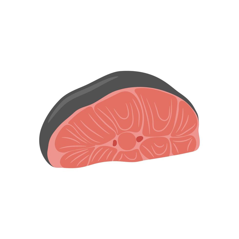 Shark Steak, Seafood Illustration vector