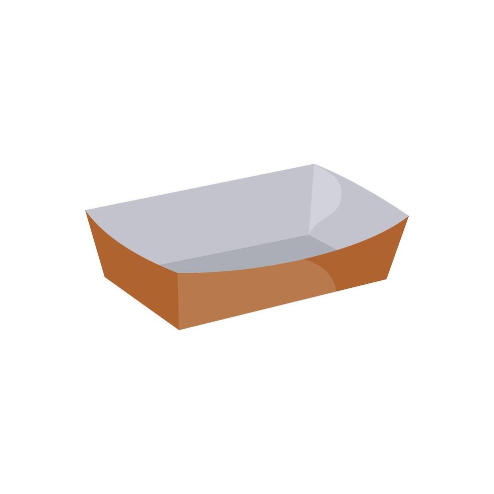 Recyclable Food Tray, Delivery Service illustration vector