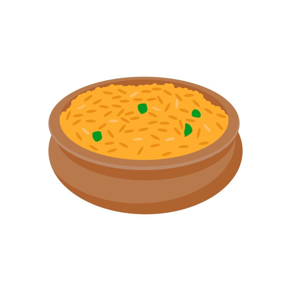 Khichdi, Indian Symbol illustration vector